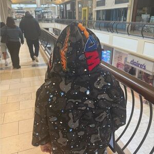 Glow-in-the-Dark Shark  Bape Hoodie